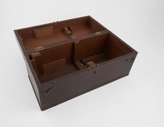 Mahogany case, for Ellipsograph