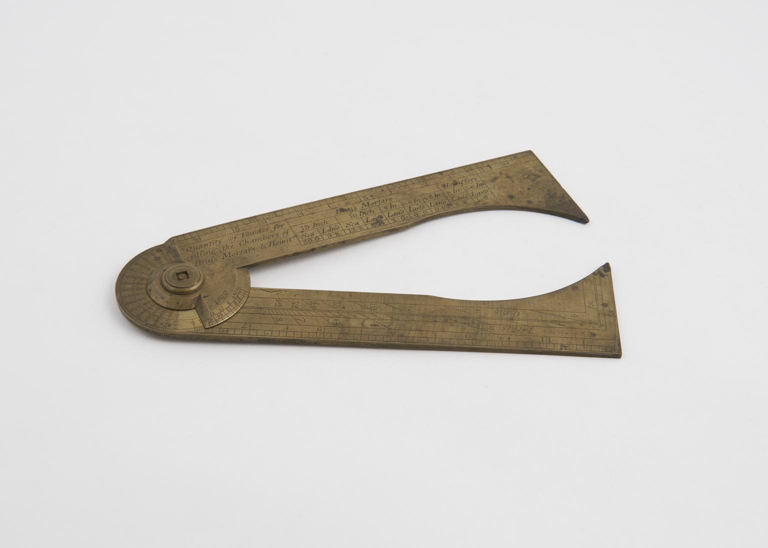 Gunner's callipers, English pattern, by M Berge | Science Museum Group ...