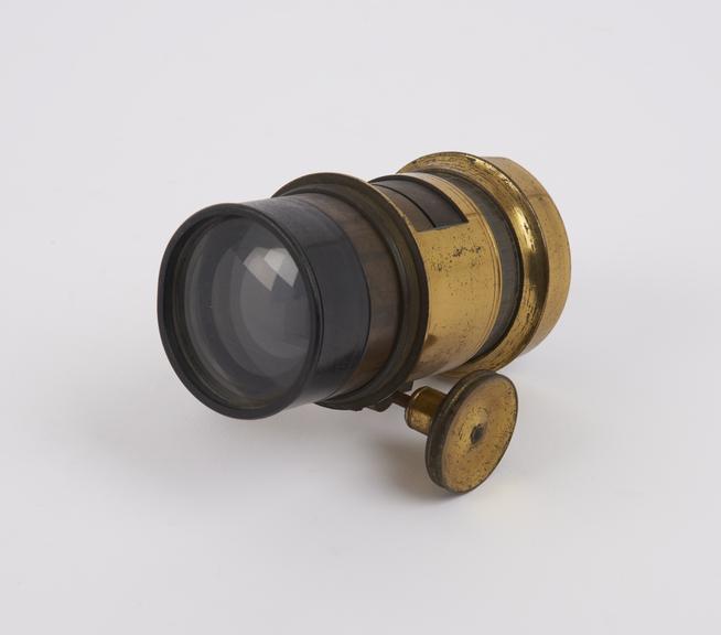 Part of projection microscope, English, mid 19th century