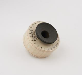 Porcelain cylinder, two of four, for Beckley recording rain gauge, J J Hicks