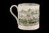 Railway-inspired transfer-printed and hand-coloured mug, c