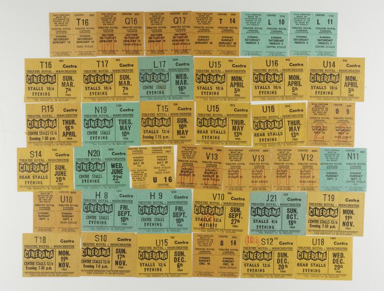 Thirty-seven tickets for Cinerama and other widescreen