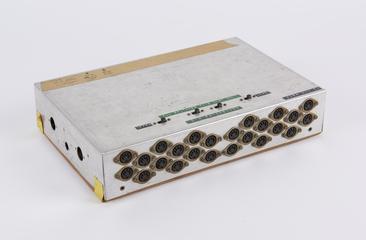 DIN patchboard used by Hugh Davies