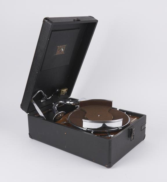 H.M.V. portable gramophone, model 102, 1931.