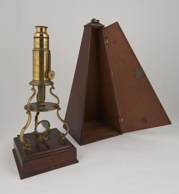 Boxfoot Culpeper microscope by Gough of Holborn, London