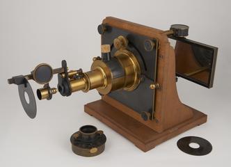 Solar Microscope with Reflective Disc and Diaphragm