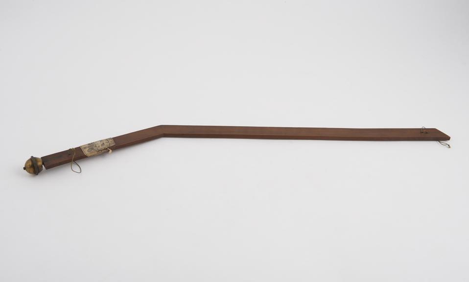 Lever, angled, boxwood, 1762