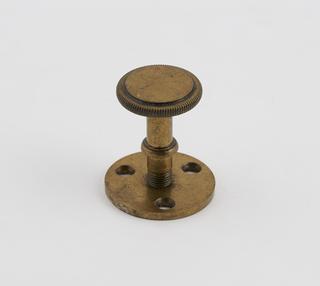 Milled securing bolt and threaded circular back plate