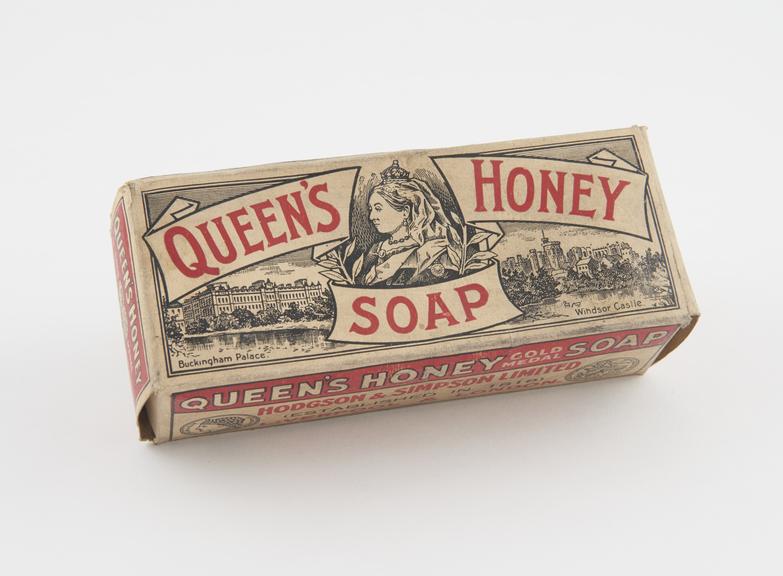 Carton for 'Queen's Honey Soap' by Lever Brothers