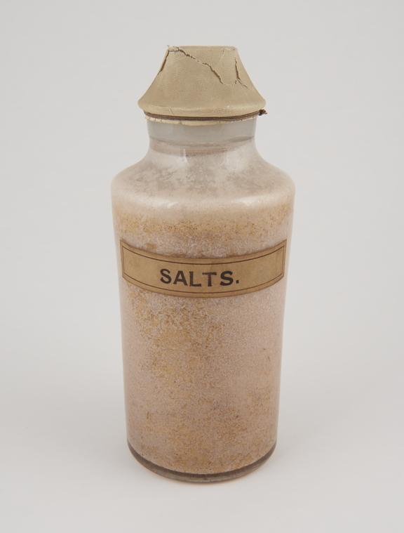 Bottle containing salts.