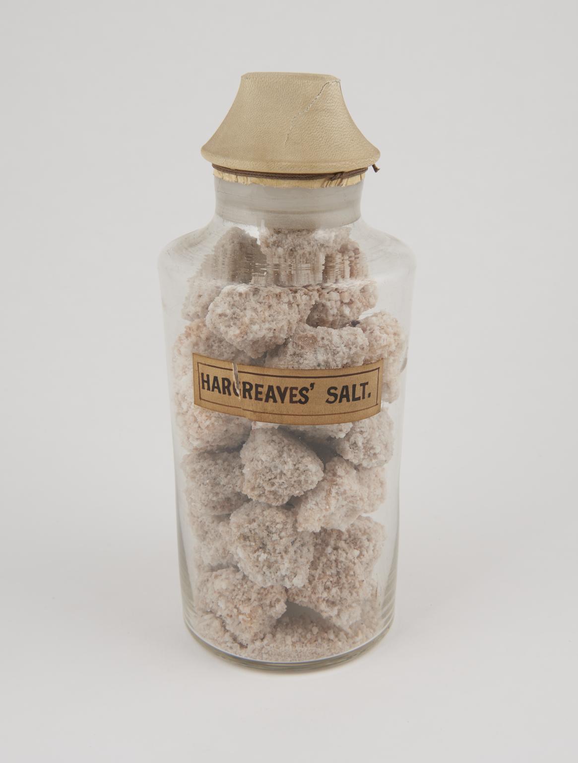 Bottle containing Hargreaves' salt