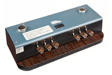 Braille training computer dummy keyboard, made by Sydney Smith, 1984