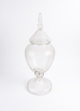Glass spirit urn