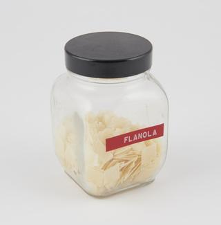 Jar of flanol soap flakes