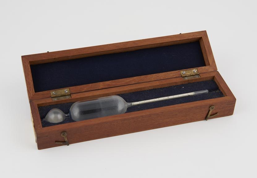 Glass 'standard light' hydrometer by Oertling