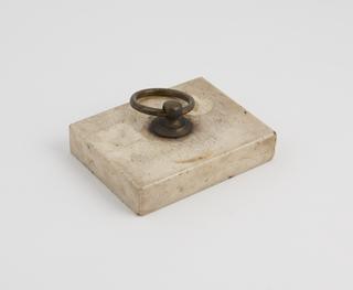 Marble Slab with Brass Ring