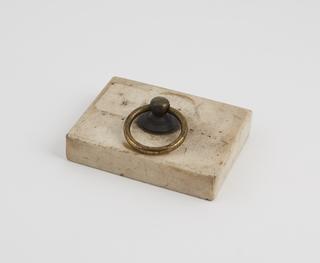 Marble Slab with Brass Ring