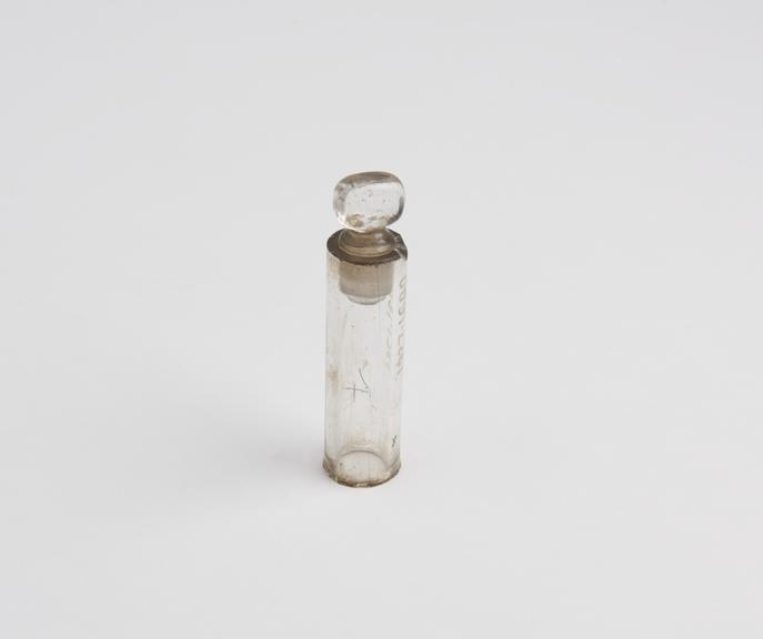 Glass cylinder, with glass stopper