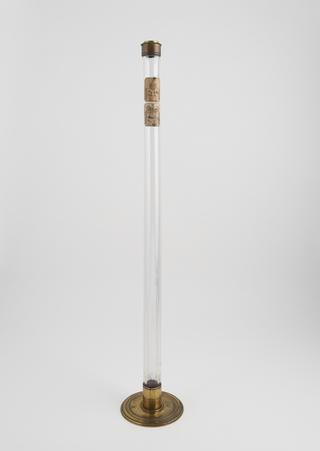 Glass Tube with Brass Fixtures