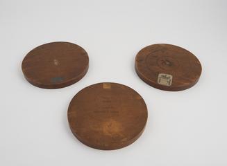 Three boxwood discs