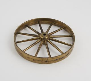 King George III's model carriage wheel