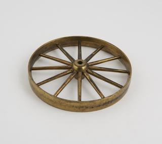 King George III's model carriage wheel