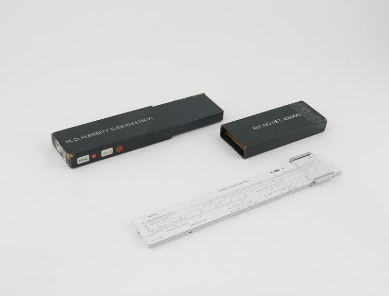 M.O. humidity slide rule MK VI, MO 2906/60, M 2260, Ref No