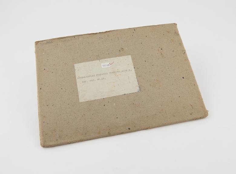 Card sleeve, for Example, of Wind Surface pressure computer Mk1