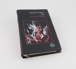 Dye pattern card, "Synacril dyes for Acrylic fibres"
