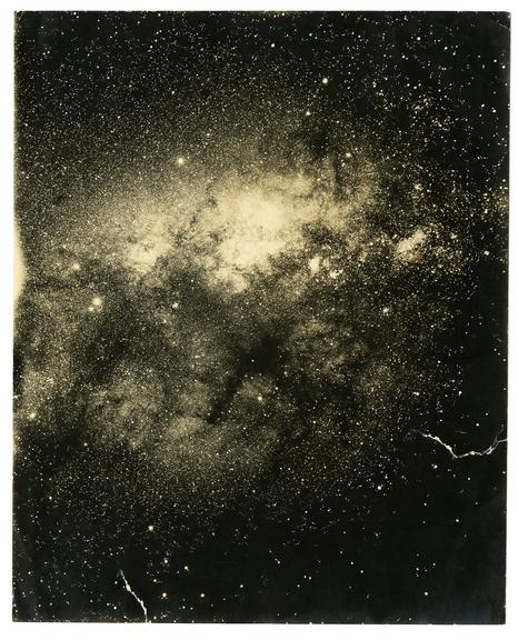 A photographic print of a collection of stars