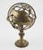 Armillary sphere brass with wood globe on brass stand