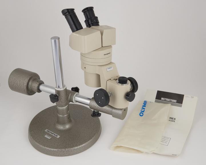 Olympus VMF1 long arm stereo microscope, Japanese, c 1975.