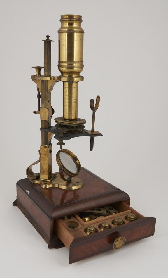 Boxfoot Cuff microscope by Passemant, Paris, mid 18th century