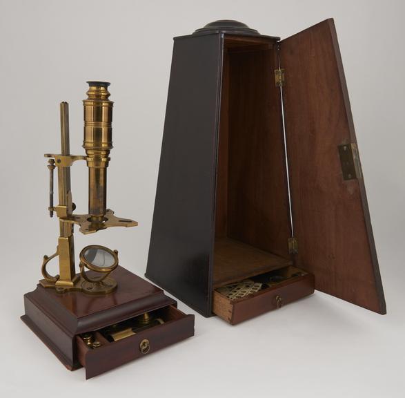 Cuff boxfoot microscope, with rather yellow lacquer