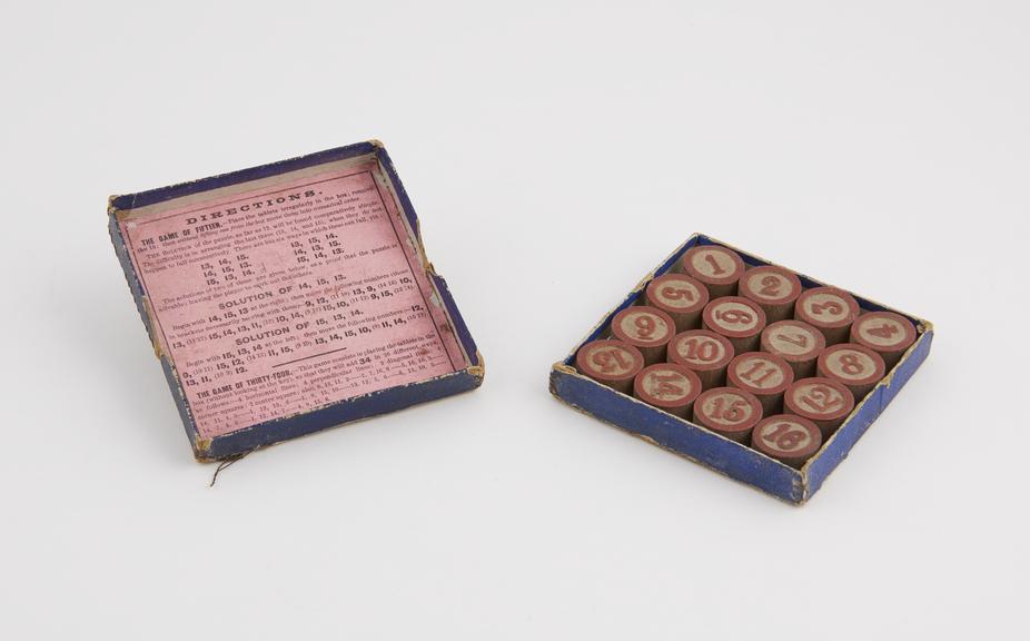 American game of 15 & 34, made in 1880s