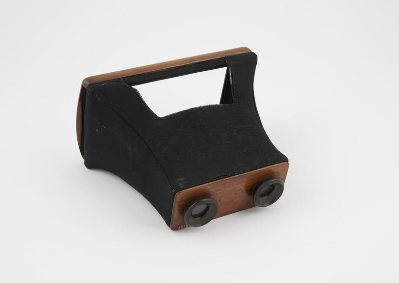 early Brewster type stereoscope, collapsible, by Jules Duboscq