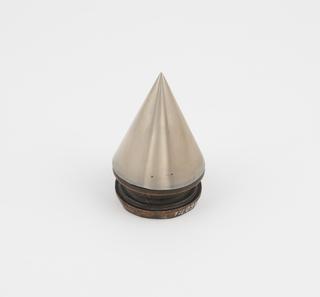 Catoptric cone mirror in speculum metal  with wooden base