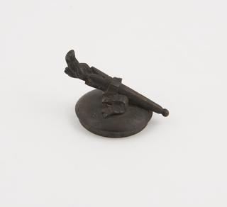 Lid for inkpot belonging to Paul Schuetzenberger, 1840-1860