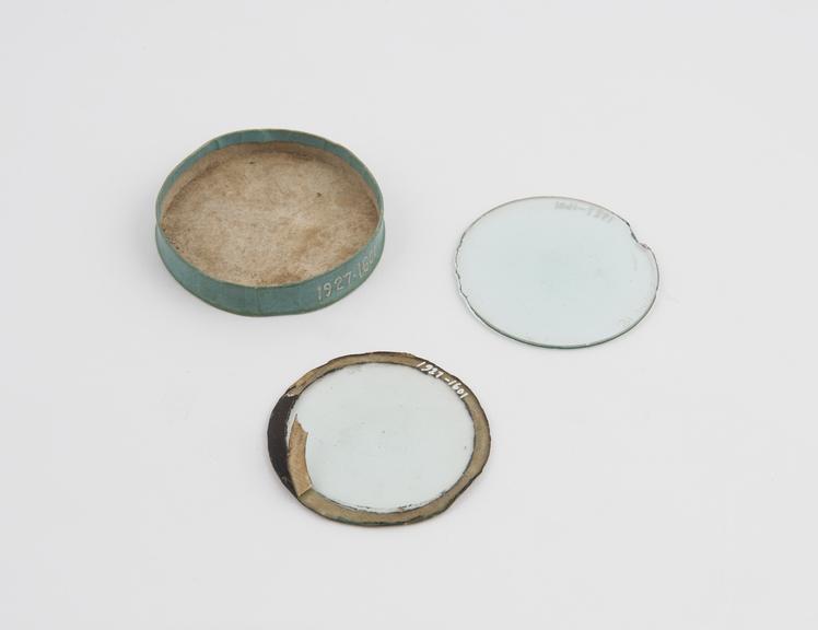 Two convex lenses in circular box