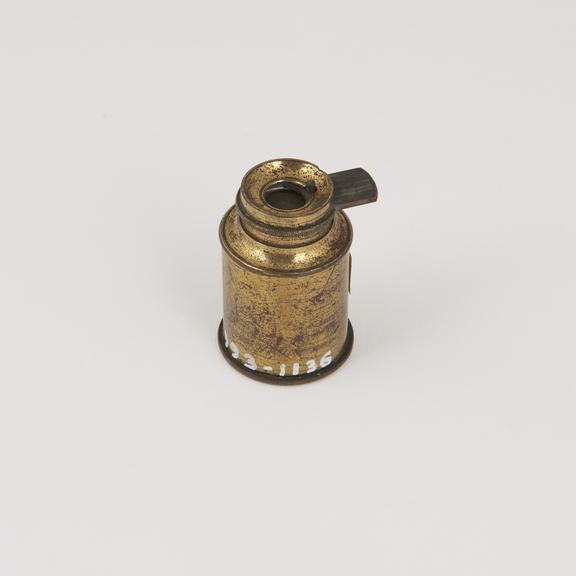 Linen prover (c.1850), in slip brass case