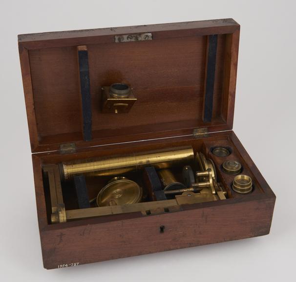 Amici microscope of brass