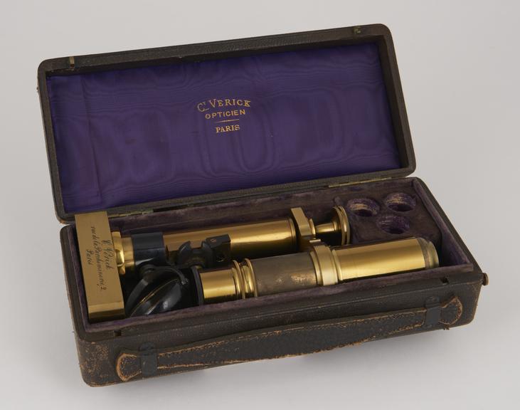 Verick's Portable microscope, in case, 1 eyepiece, no o.g.