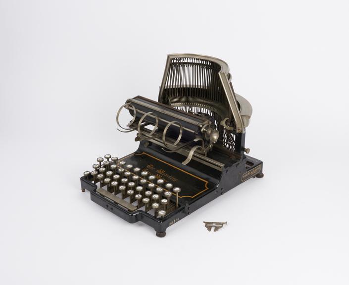 Waverley typewriter in case, 1895