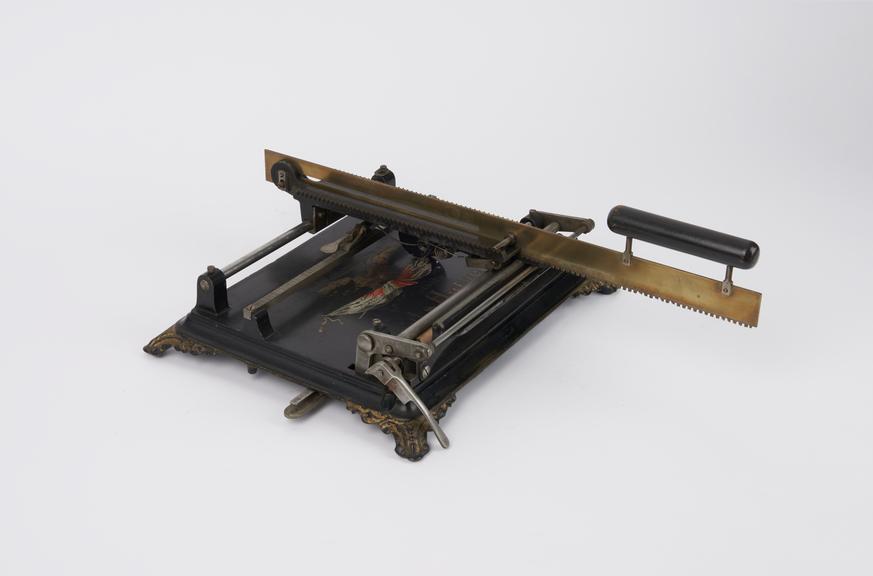 Hammonia typewriter no. 435, index type, c. 1884