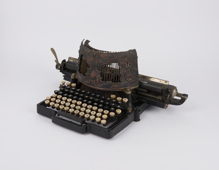 Bar-lock typewriter 1889, Pattern No.7, Machine No.21826