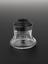 Sanitary telephone mouthpiece, glass, by GEC