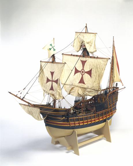 Rigged model of 'Santa Maria'