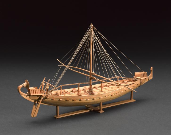 Model of an Egyptian ship (c. 1480 B.C.)