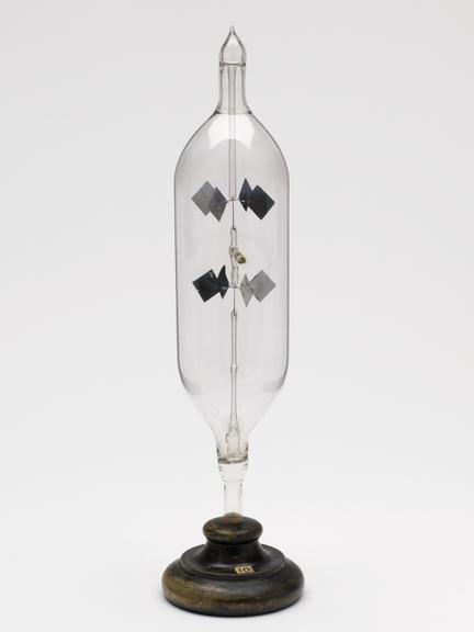 Radiometer containing a double set of vanes