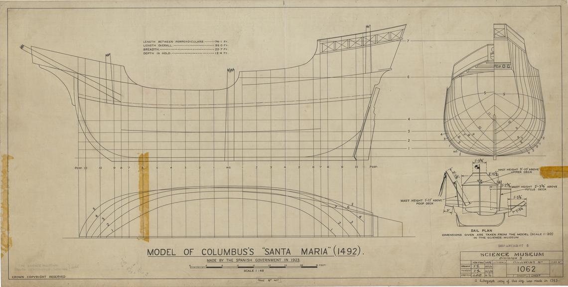 Model of Columbus's "Santa Maria" (1492)